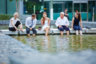 Arbeitskollegen in der Pause